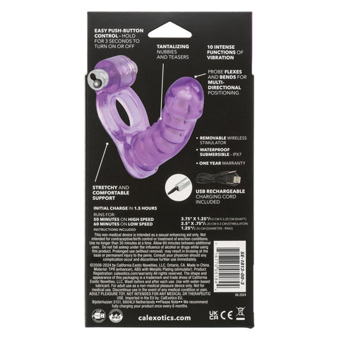 Double Diver Vibrating Duo Penetrator Butt Plugs - Vibrating