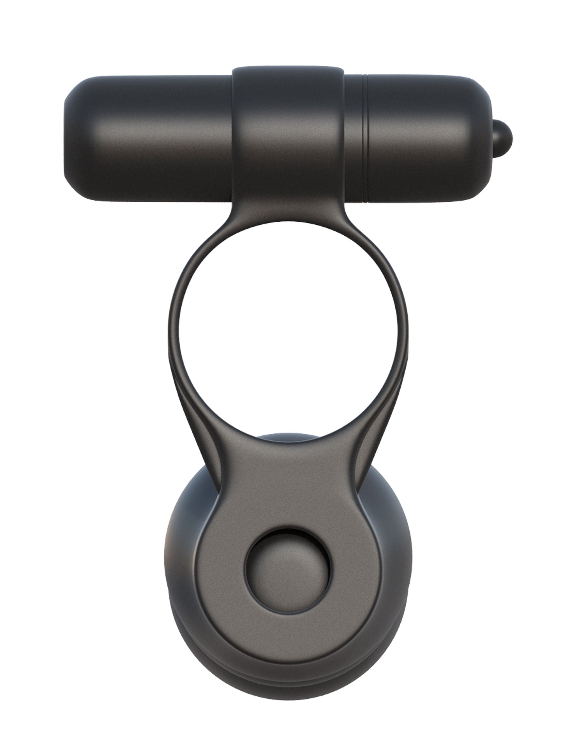 Fantasy Posable Partner Double Penetrator Black Silicone Toy COCK RINGS