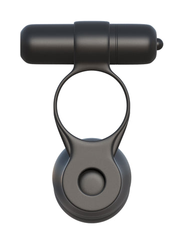 Fantasy Posable Partner Double Penetrator Black Silicone Toy COCK RINGS