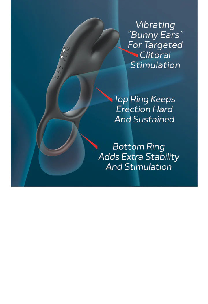 Red Dot Rings V1 USB Rechargeable Vibrating Cock Ring with Remote Cock Rings Vibrating