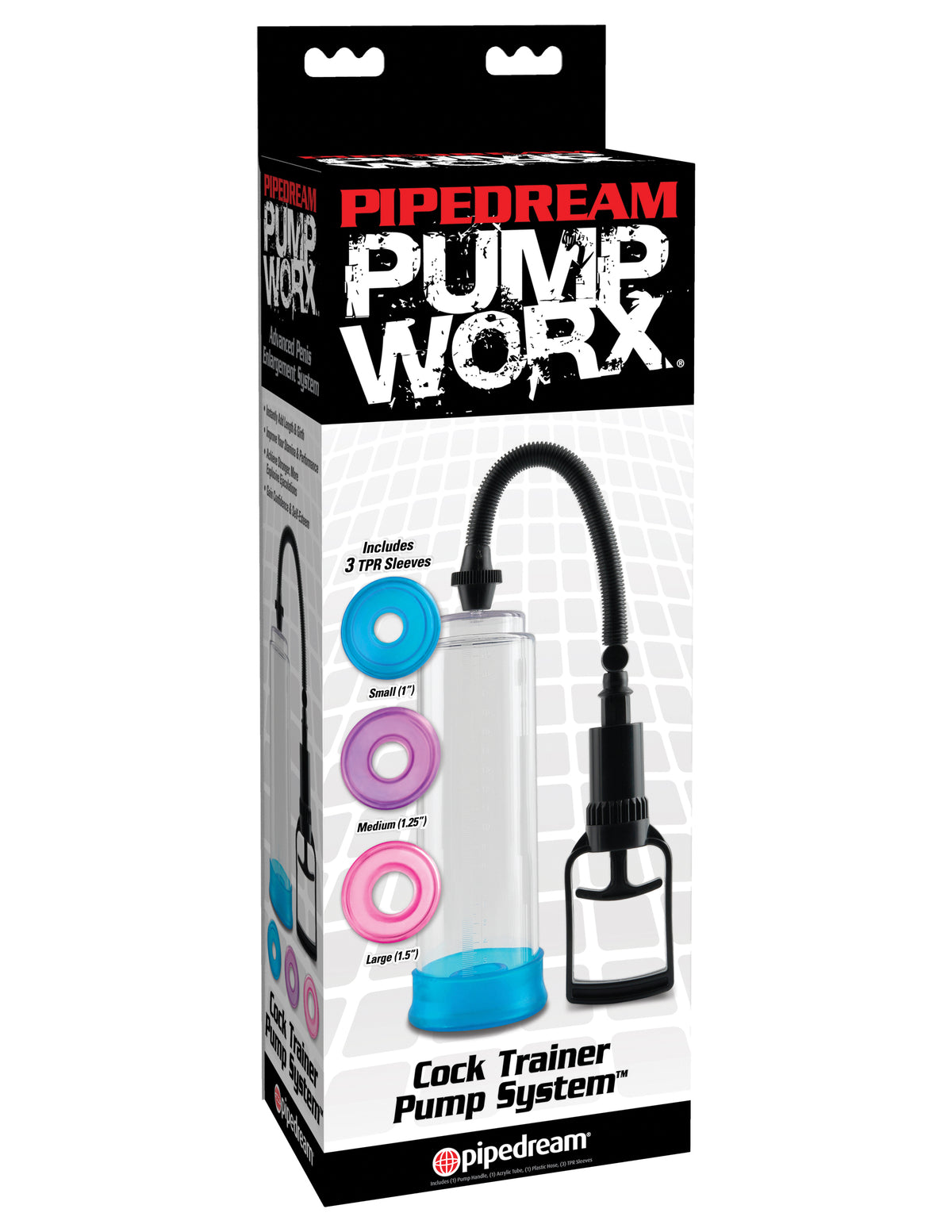 Pump Worx Cock Trainer Pump System Clear Penis Pump with Three Sleeves > Pumps > Penis Pumps