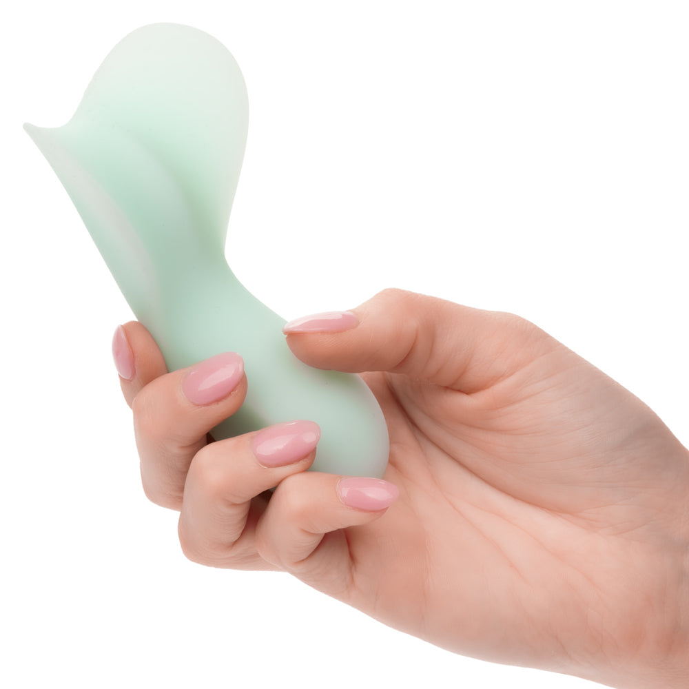 Pacifica Tahiti Full Coverage Massager in Mint Green with 10 Functions, Liquid Silicone, Rechargeable, Waterproof IPX7 > Vibrators > Standard Vibrators