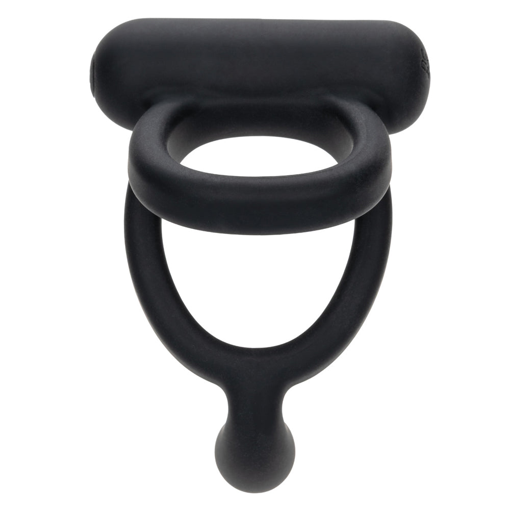 Closer Intimate Rechargeable Ring Caress (Black) – Rechargeable Vibrating Ring > Cock Ring > Sling