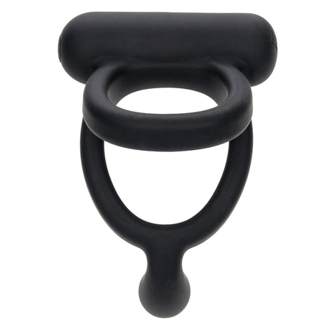 Closer Intimate Rechargeable Ring Caress (Black) – Rechargeable Vibrating Ring > Cock Ring > Sling
