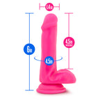 Neo Dual Density 6 Inch Dildo With Balls – Realistic Silicone Dildo > Dildos > Realistic Dildos