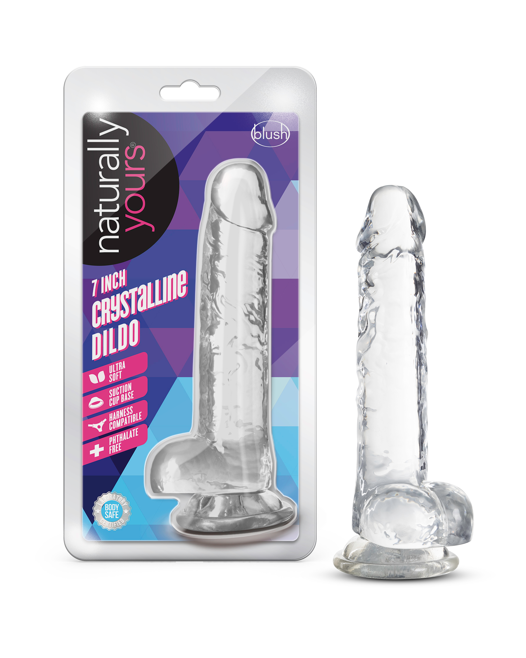 Naturally Yours 7 Inch Crystaline Dildo Diamond DONGS