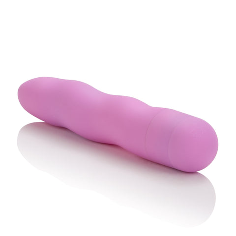 First Time Mini Power Swirl Pink Satin Finish Waterproof Intimate Stimulator 4.5 Inch BULLETS
