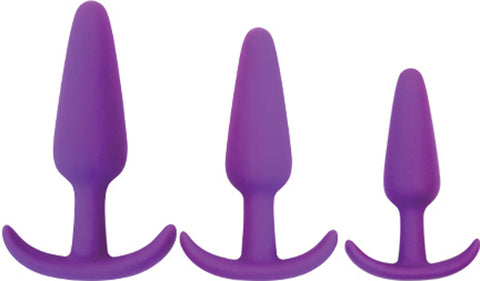 Gossip Rump Rockers Magenta Anal Plug Trainer Set Silicone > Anal Range > Butt Plug Kits
