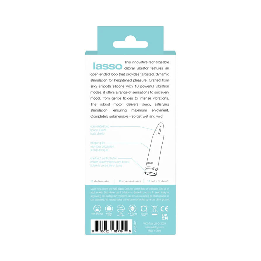 Lasso Clitoral Bullet Vibrator in Pink Design > Vibrators > Mini Vibrators