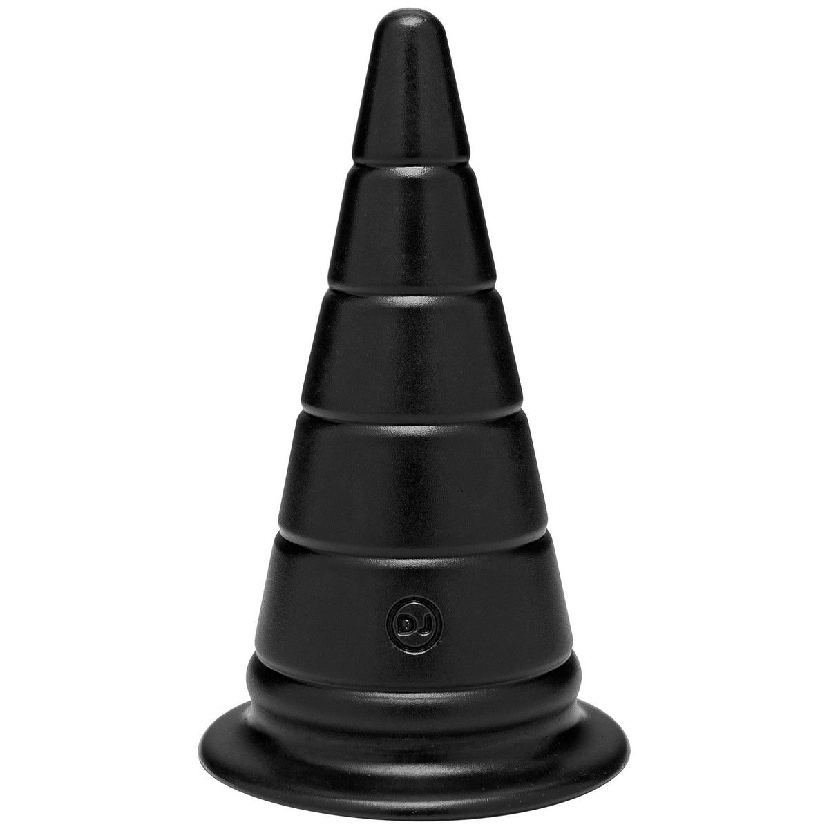 TitanMen 6 Inch Anal Stretcher Plug with Ribbed Texture Design Black Butt Plugs