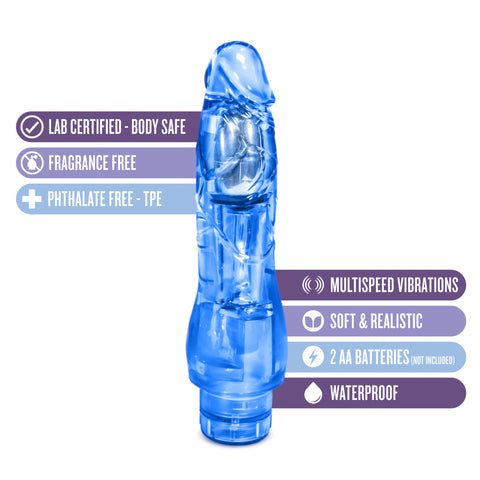 Fantasy Vibe Blue Bendable Vibrator for Intense Pleasure BULLETS