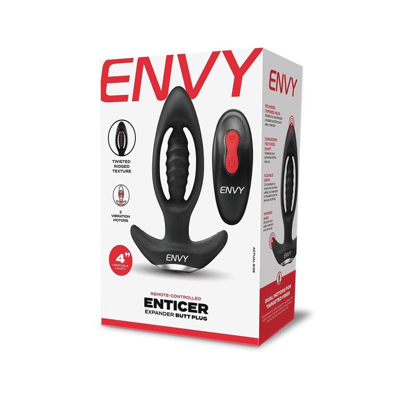 Xgen Products ANAL TOYS Black Envy Enticer Expander Butt Plug 848416010035