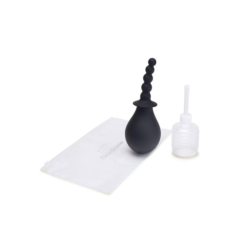 Xgen Products HEALTH CARE Black CleanScene 4 Piece Soft Squeeze Beaded Anal Douche Set with Flared Base 848416010387