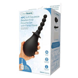 Xgen Products HEALTH CARE Black CleanScene 4 Piece Soft Squeeze Beaded Anal Douche Set with Flared Base 848416010387