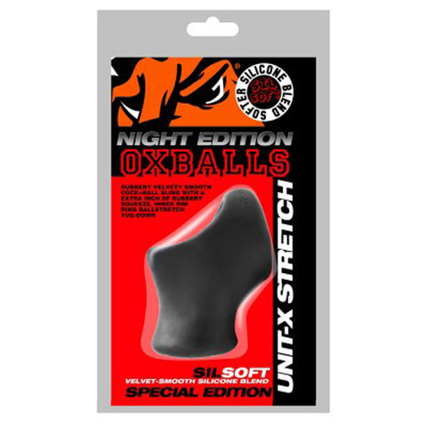 Unit X Stretch Tug Down Ball Stretch Cocksling Black COCK RINGS Sling