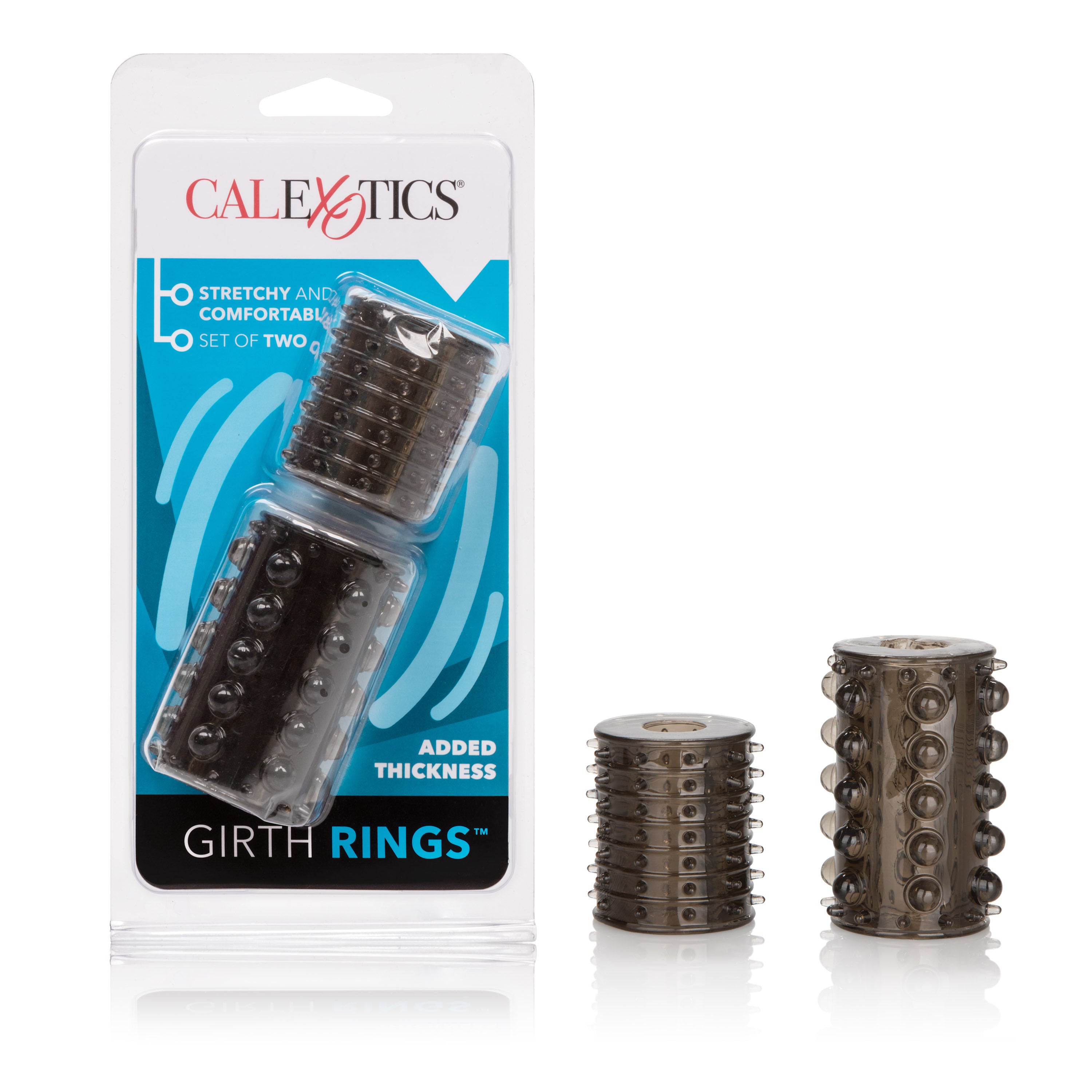 Silicone Girth Rings Pack of 2 for Male Support and Enhancement SLEEVES