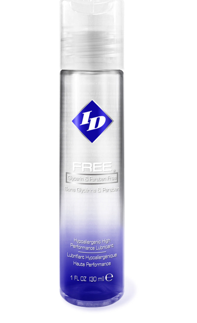 ID Free Water-Based Lubricant – Hypoallergenic Gel 1 Fl Oz Lubricant Clear > Lube > Water Based