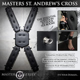 XR Brands BONDAGE-TOYS Black Master Series Master St Andrew's Cross