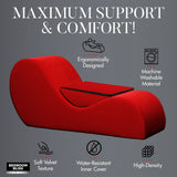 XR Brands BONDAGE-TOYS Red Bedroom Bliss Love Couch 848518049520