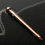 XR Brands BULLETS & EGGS Rose Gold Charmed 7X Vibrating Necklace -  Rechargeable Vibrating Necklace 848518046260