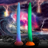 XR Brands DONGS Coloured Creature Cocks Larva Silicone Dildo 848518051417