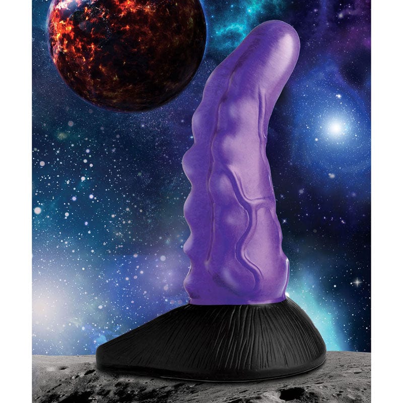 XR Brands DONGS Purple Creature Cocks Orion Invader Veiny Space Alien Silicone Dildo 848518046093