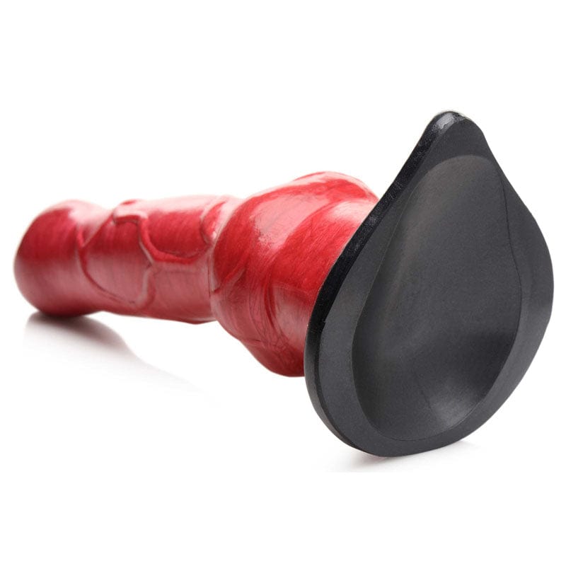 XR Brands DONGS Red Creature Cocks Hell-Hound Canine Penis Silicone Dildo - 848518046079