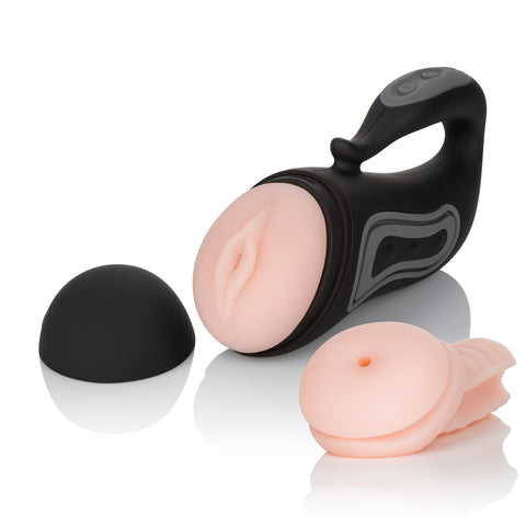Optimum Power Rechargeable Vibrating Grip-N-Stroke Stroker Strokers - Auto