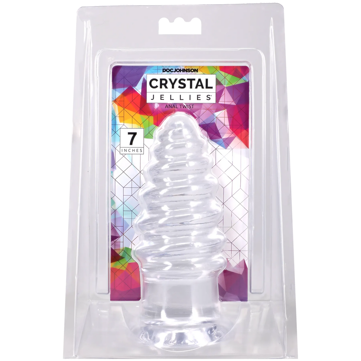 Crystal Jellies Anal Twist 7-Inch Flexible Anal Toy Clear > Anal Range > Anal Probes