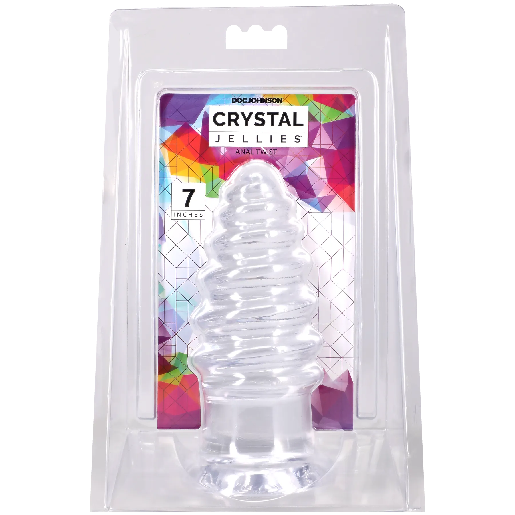 Crystal Jellies Anal Twist 7-Inch Flexible Anal Toy
