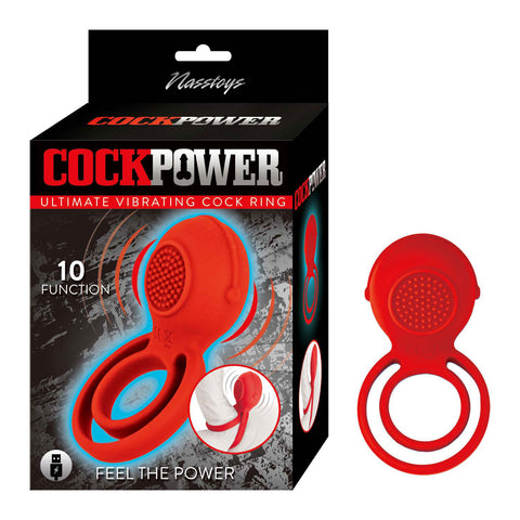 Nasstoys Ultimate Vibrating Cock Ring with Nub Stimulator Blue Cock Rings Vibrating