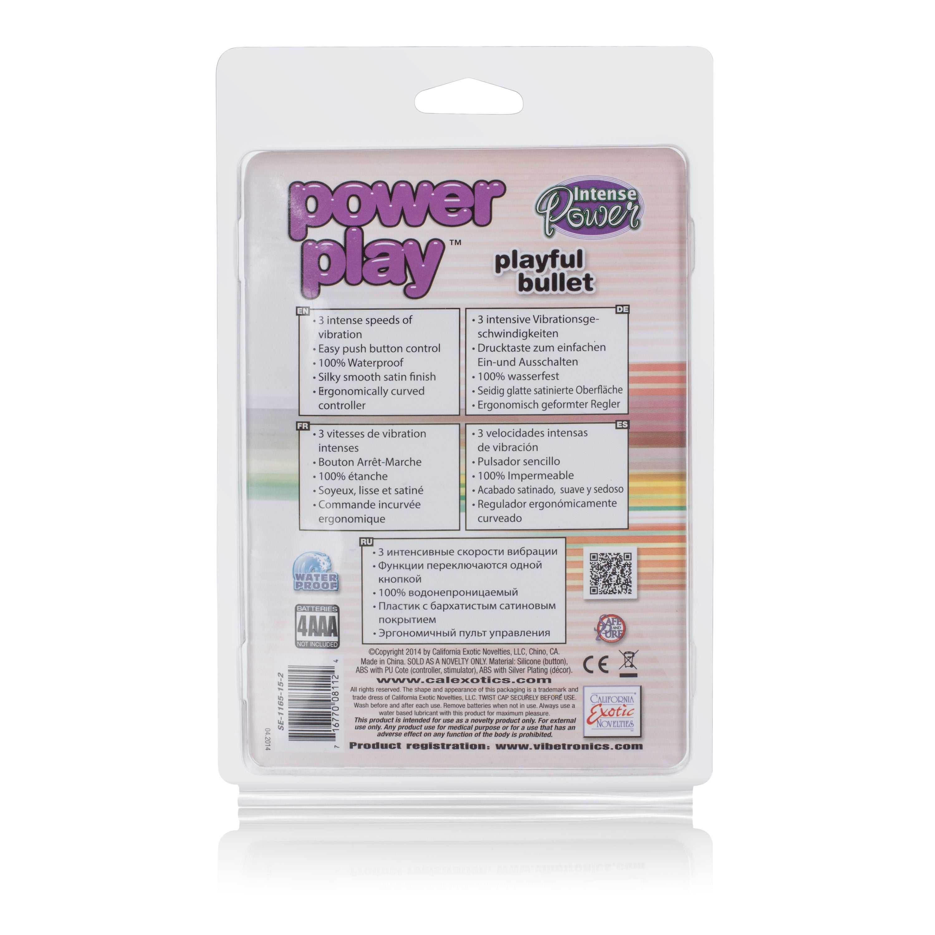 Power Play Playful Bullet Vibrator Pink with Three Speeds BULLETS