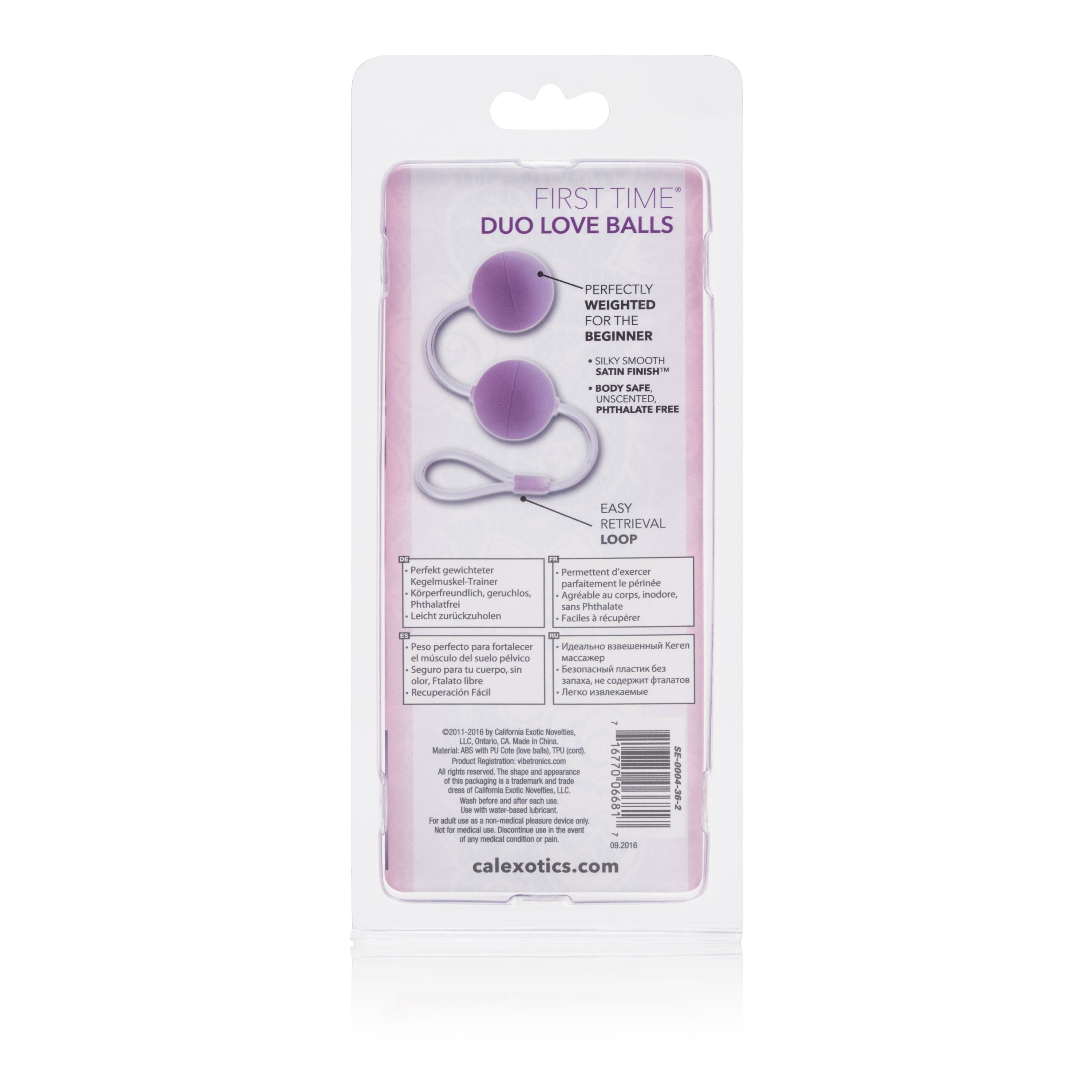 First Time Love Balls Duo Lover Kegel Balls - Purple, 1.25 Inch Each, ABS Material > Sex Toys For Ladies > Kegel Exercise