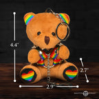 Pride Bear Keychain with Rainbow Ears – Plush Bag and Key Accessory > Novelties > Gag Gifts