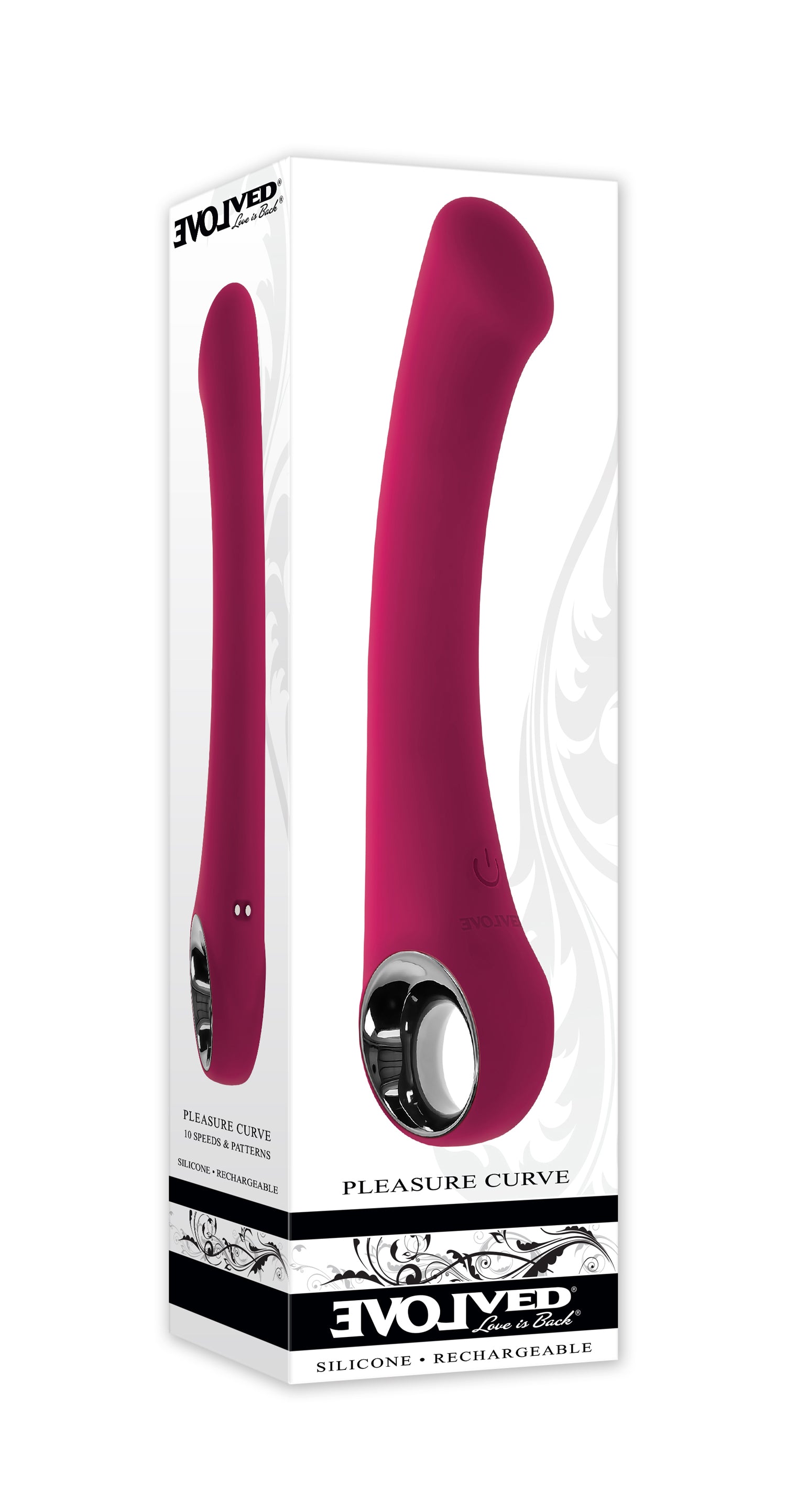 Evolved PLEASURE CURVE Multi-Speed G-Spot Vibe 19cm Red Vibrators - G Spot