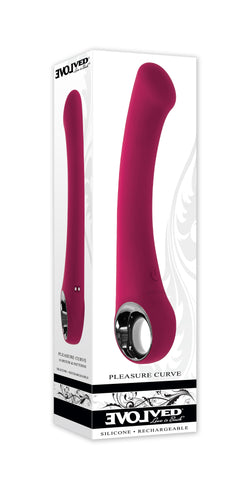 Evolved PLEASURE CURVE Multi-Speed G-Spot Vibe 19cm Red Vibrators - G Spot