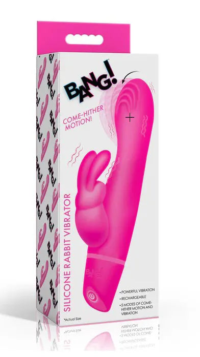 Come Hither Silicone Rabbit Vibrator – Dual Motor Stimulation Rabbit Vibrator Pink > Vibrators > Ladies > Rabbit