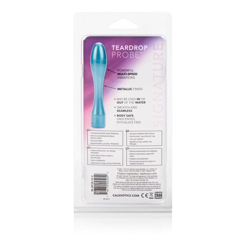 Blue Teardrop Probe Anal Vibrator Waterproof Intimate Toy ANAL TOYS