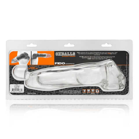 Fido Cocksheath With Adjustable Fit - Clear Cockrings