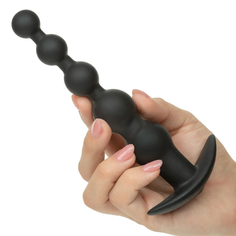 Rechargeable X-5 Power Beads (Black) – Flexible Vibrating Power Beads > Anal Range > Anal Beads