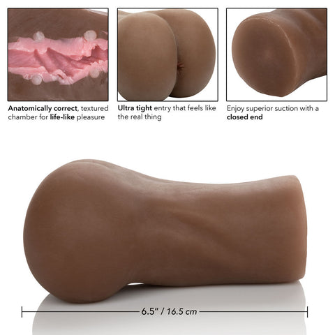 Stroke It Ass (Ivory) – Ultra Tight Textured Masturbator Strokers - Manual