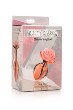 Pink Rose Gold Small Anal Plug with Delicate Flower Design > Anal Range > Jewel Butt Plugs