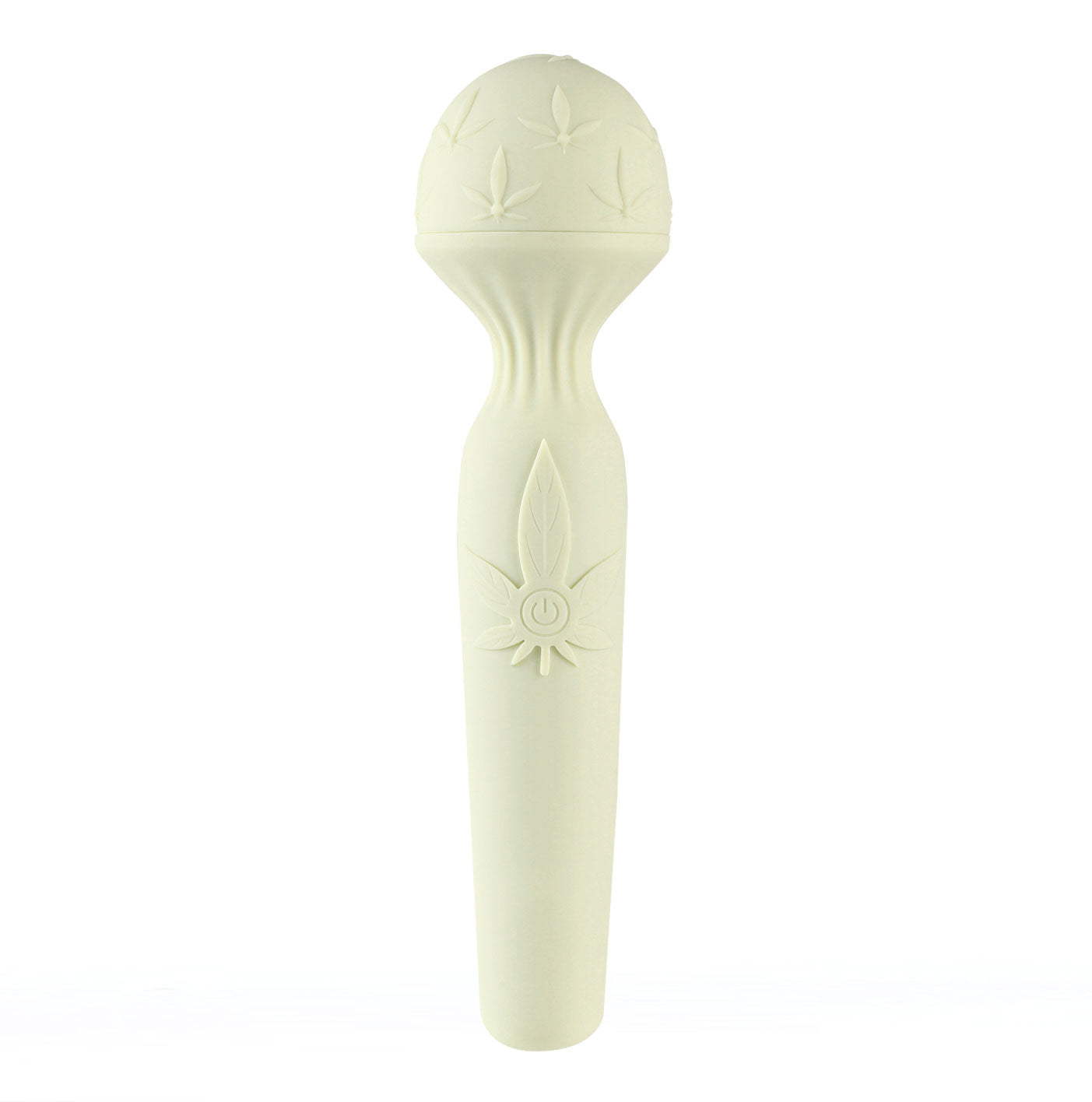 Maia Marlie 420 Massage Wand 20.6 cm USB Rechargeable with Hemp Leaf Design Green Electric Massager