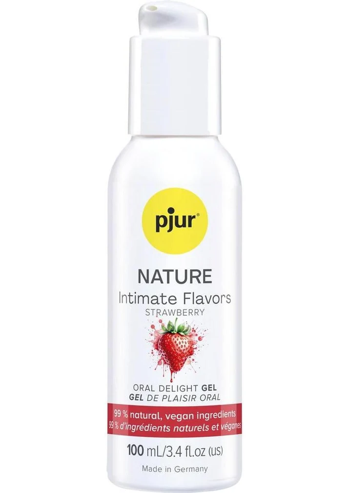 Pjur Nature Strawberry Oral Gel 100 ml > Lube > Oral Gels & Sprays
