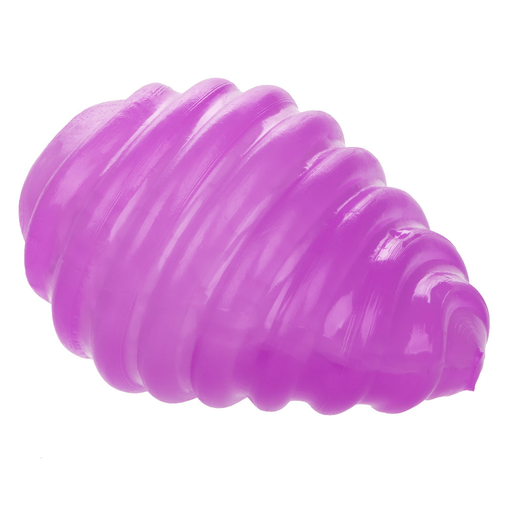 Pop Sock Textured Reversible Masturbator Purple Soft Tight Stretchy Sleeve Strokers - Manual