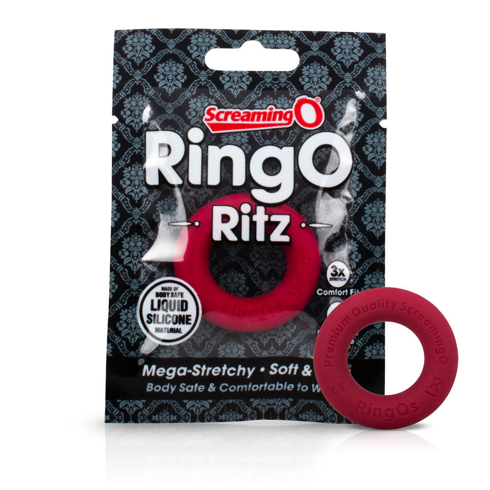 Screaming O RingO Ritz Black Liquid Silicone Cockring Toy COCK RINGS