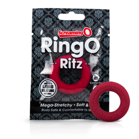 Screaming O RingO Ritz Black Liquid Silicone Cockring Toy COCK RINGS