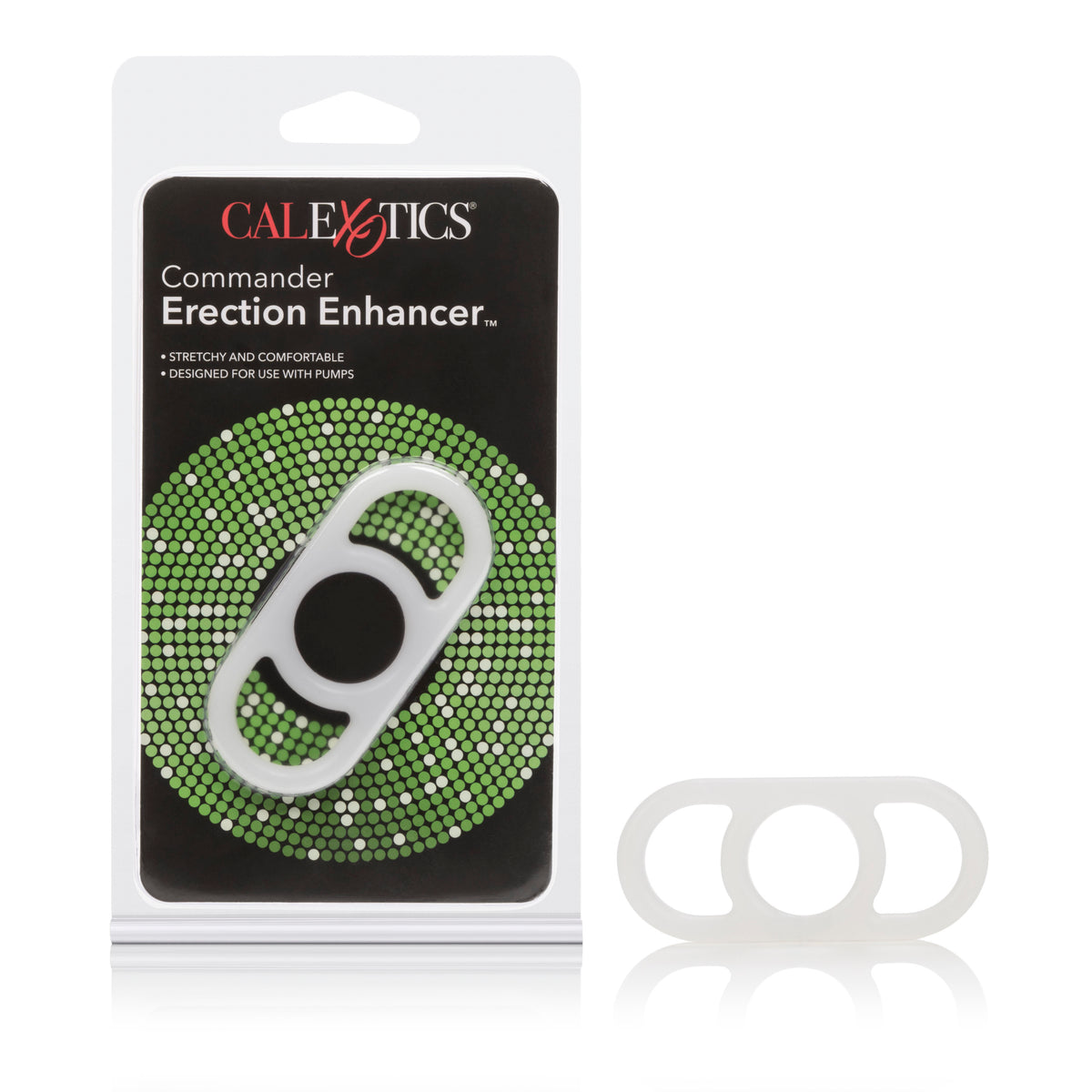 Penis Pump Commander Enhanced Performance Erection Enhancer Device White > Cock Ring > Single