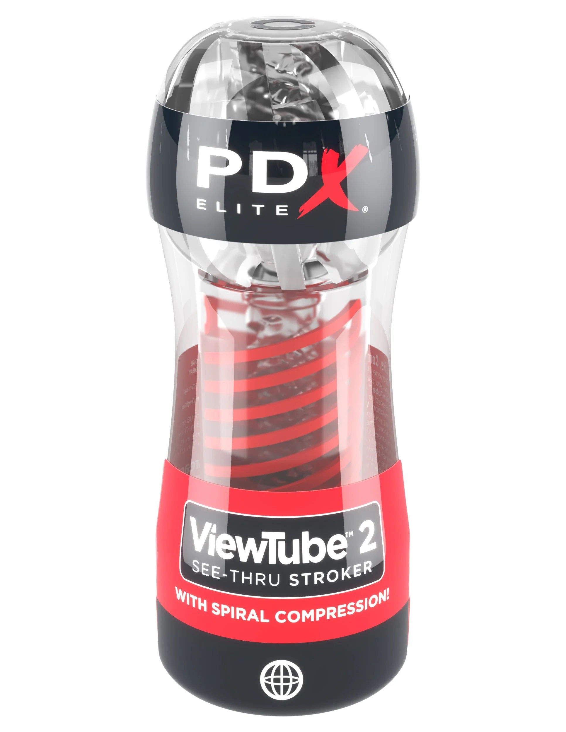 Pdx Elite Viewtube 2 Clear Stroker for Enhanced Pleasure and Visual Stimulation Strokers - Manual