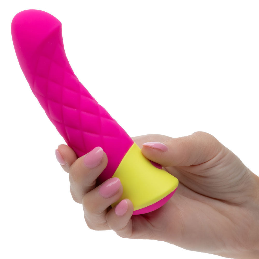 Rave Quilted G Silicone Vibrator Pink Waterproof Massager > Sex Toys For Ladies > G-Spot Vibrators